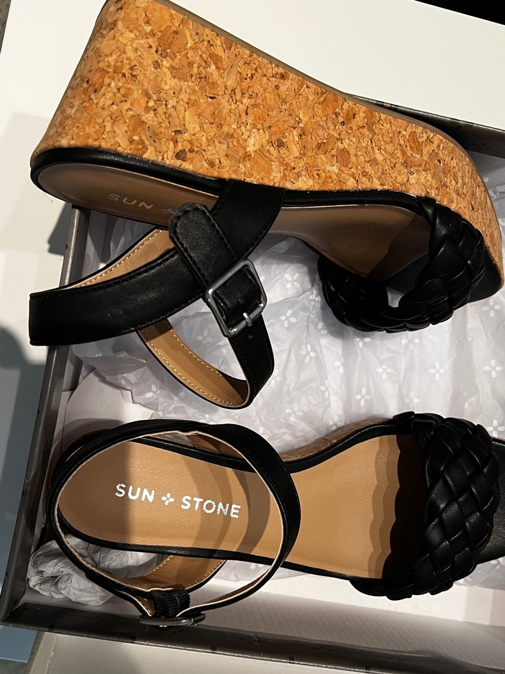 Sun and Stone Allvina Wedge Sandals